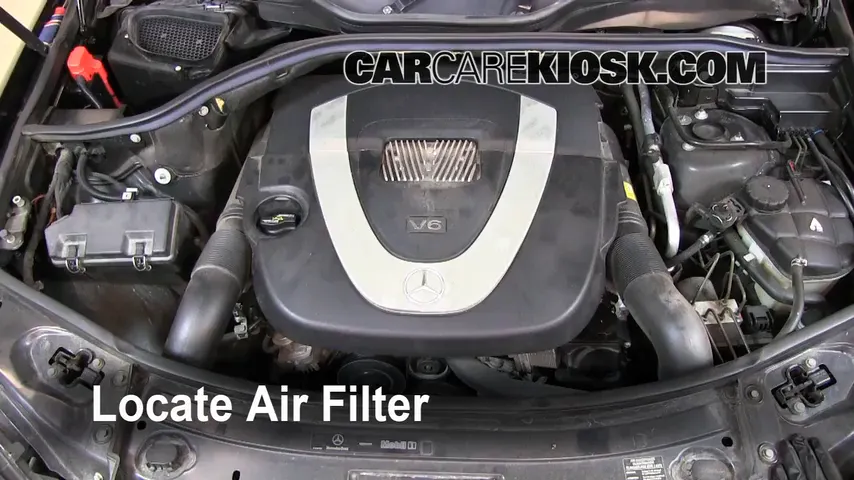 2007 Mercedes-Benz ML350 3.5L V6 Filtre à air (moteur) Changement